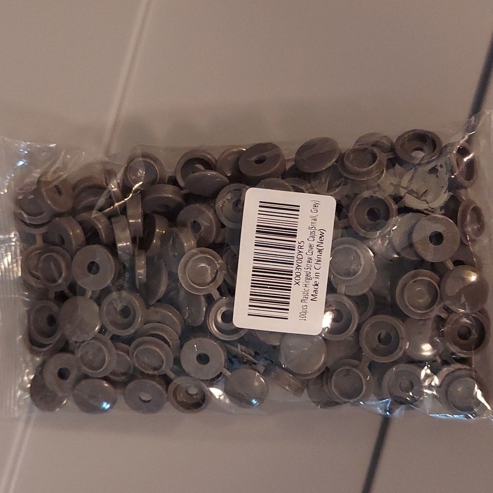 Screw cover caps for shutters